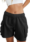 Women's Leisure Pants with Elastic Waist and Side Pockets