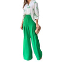 Women's Flowing High-Waist Palazzo Trousers