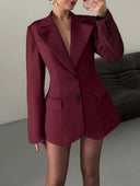 Chic Oversized Blazer with Convenient Pockets
