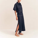 Chic Women's Denim Skirt with Side Pockets