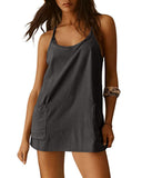 Chic Women's Tank Dress with Handy Side Pockets