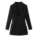Chic Women's Blazer Jacket with Stylish Pockets