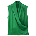 Chic Women's Wrap Blouse in Stylish Design