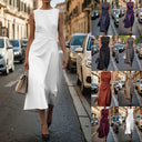 Chic Maxi Dress with Side Slit Design