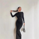 Chic Long Sleeve Wrap Dress for Women