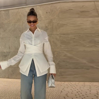 Chic Women's Wrap Blouse for Effortless Style