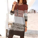 Contemporary Striped Women's Dress for Everyday Wear