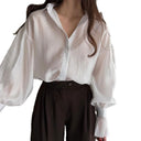 Chic Blouse with Statement Sleeves for Women