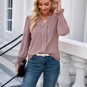 Lace-Designed Women's Blouse with Chic Style