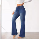 High Waist Vintage Flared Jeans for Women