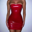 Shiny Mini Dress for Women - Figure-Flattering Style