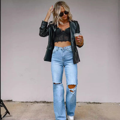 Chic Oversized Women's Blazer Jacket
