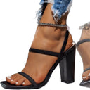 Ladies Elegant High Heel Sandals with Slim Straps Heidi-Mode