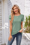 Ruffled Sleeve Lace Blouse for Women