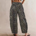 Leopard Print Summer Trousers for Women
