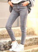 Vintage High-Waist Ankle-Length Women's Jeans