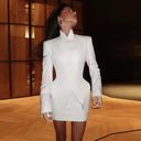 Chic Asymmetrical Women's Blazer for Trendy Style