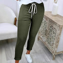 Stylish Women's Leisure Pants with Elastic Waist