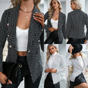 Classic Check Pattern Blazer for Women