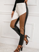Chic Women's Faux Leather Trousers