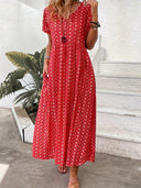 Floral Maxi Dress with Relaxed Waistline