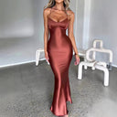 Chic Long Sleeve Maxi Dress for Women with Adjustable Straps