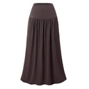 Flowing Women's Maxi Skirt with Elastic Waistband