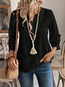Floral Embroidered Women's Tambour Blouse