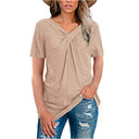 Wrap Design Women's T-Shirt for Everyday Wear