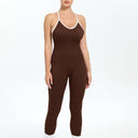 Racerback Women's Bodysuit with Sleek Seamless Design