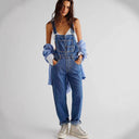 Stylish Women's Bib Overalls in Cotton Blend