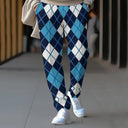 Women's Diamond Pattern Jogging Pants
