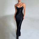 Women’s Chic Evening Dress with Spaghetti Straps