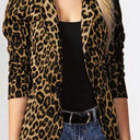 Chic Leopard Print Blazer Jacket for Women