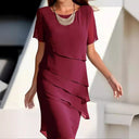 Flowing Layered Dress for Women