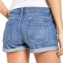 Chic Destroyed Denim Shorts for Women