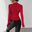 Chic Ruffled Collar Bodysuit with Glitter Accents