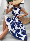Floral Cut-Out Maxi Dress for Women