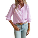 Chic Women's Ruffle Detail Blouse