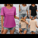Textured T-Shirt for Women - Stylish Design