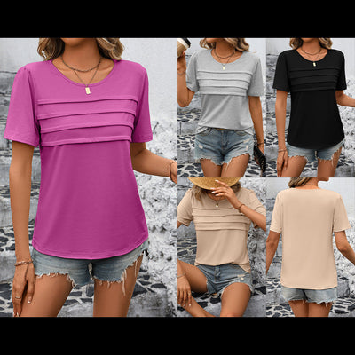 Textured T-Shirt for Women - Stylish Design