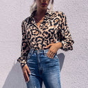 Chic Leopard Print Blouse for Women