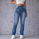 High-Waisted Stretch Bootcut Jeans for Women