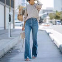 High-Waist Flared Jeans for Women