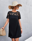 Chic Women's Lace Sleeve Dress