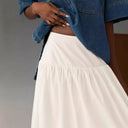 Flowing Women's Maxi Skirt with Elastic Waistband