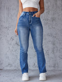 High-Waisted Stretch Bootcut Jeans for Women