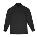 Shimmering Women's Long Sleeve Blouse with Modern Stand-Up Collar