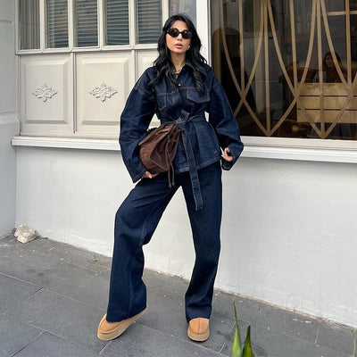 Stylish High-Waisted Wide Leg Jeans for Women
