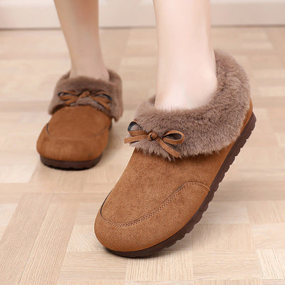 Women's Plush Collar Cozy Slippers